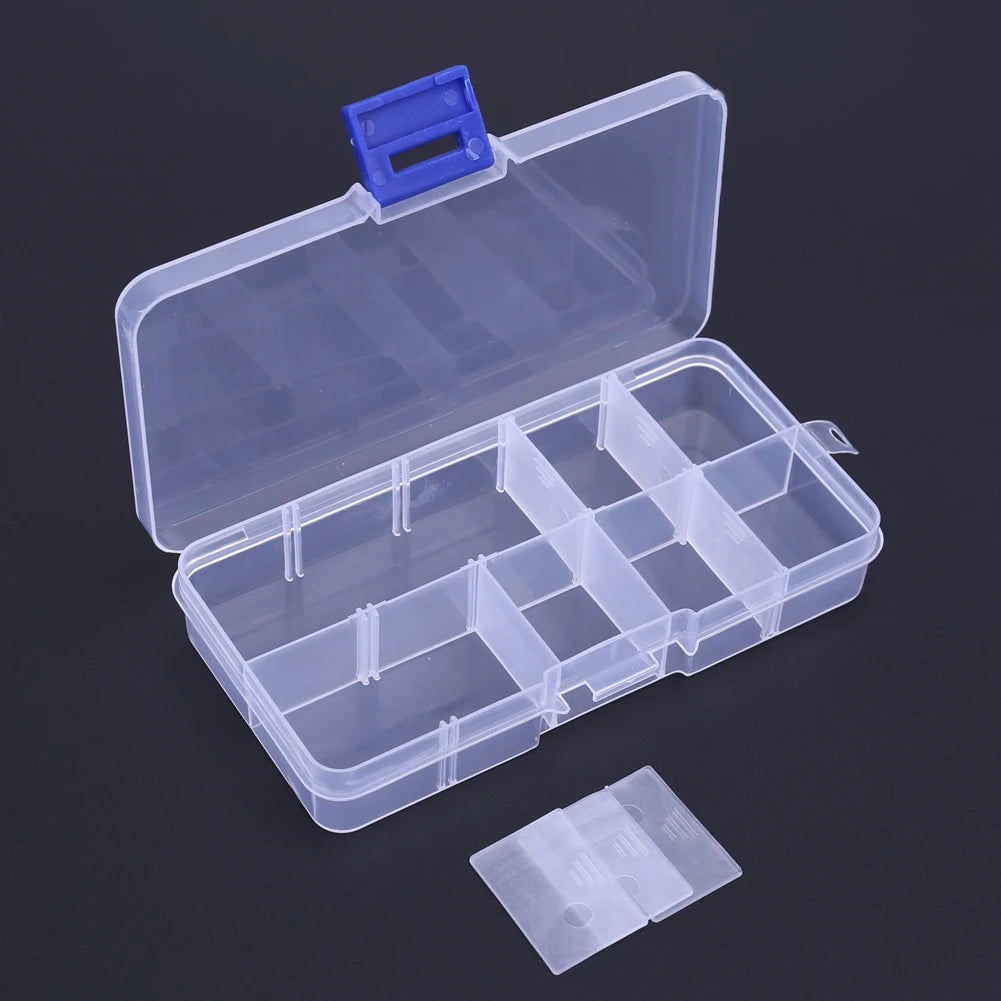 Portable Plastic Fishing Tackle Box With Lure Storage