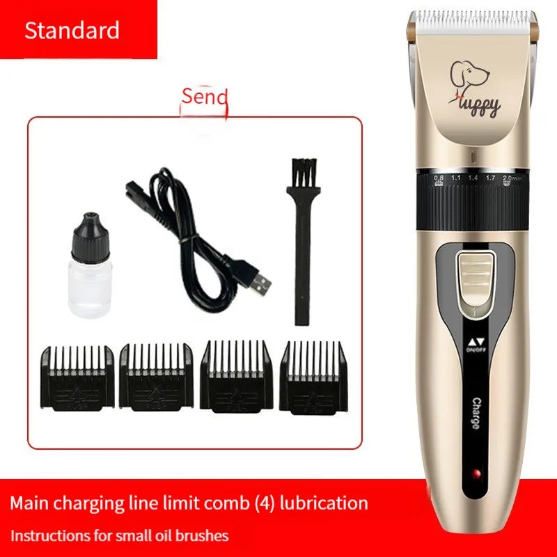 Cordless Dog Hair Clipper Kit Trimmer With Ceramic Blade