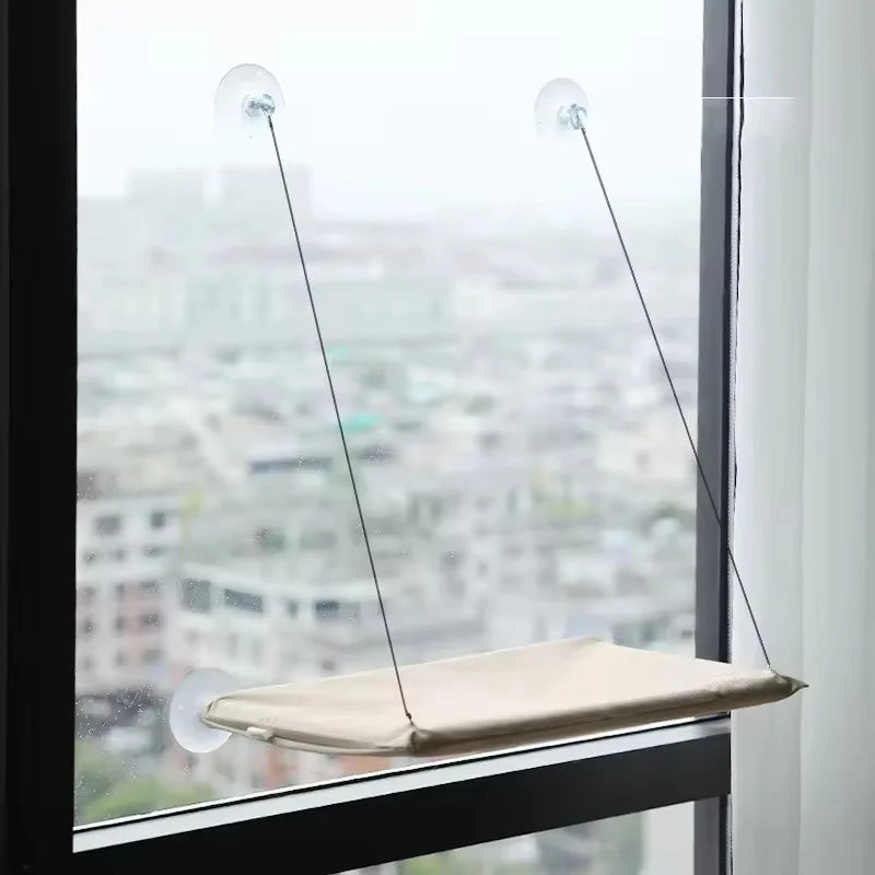 Ultra Soft Cat Window Hammock Bed Secure Mounting Space Saving Perch