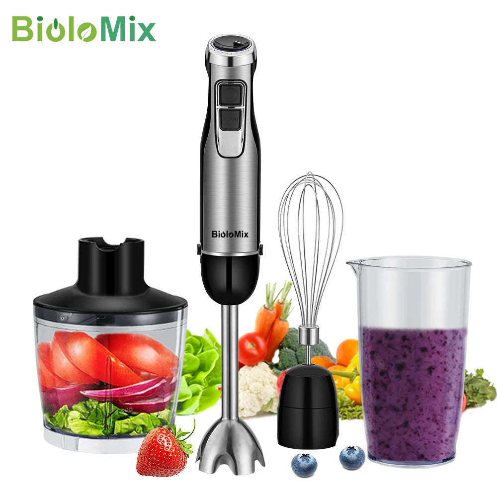 Biolomix 4 In 1 1200W Immersion Hand Blender With Chopper