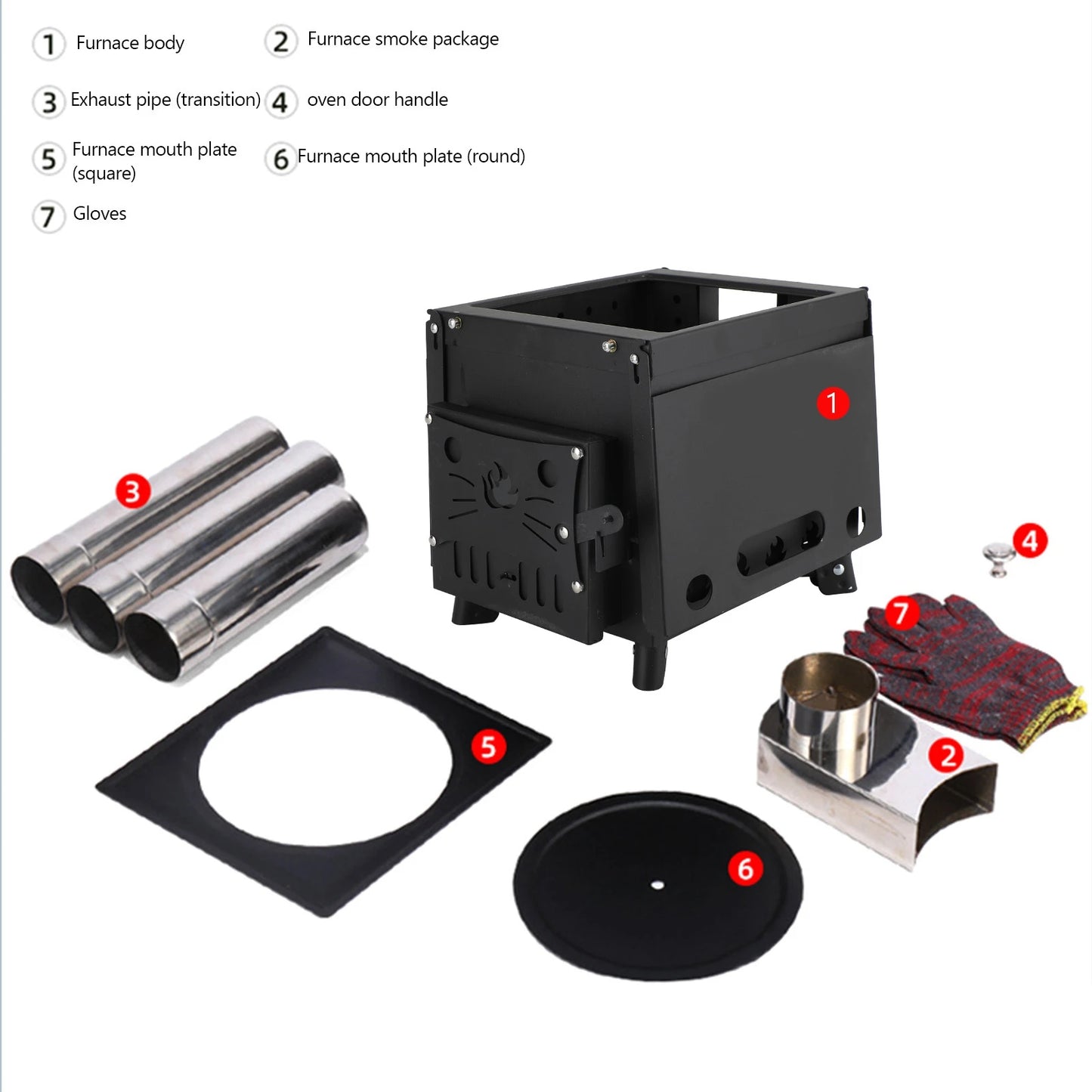Portable Outdoor Wood Burning Camping Stove With Folding Design