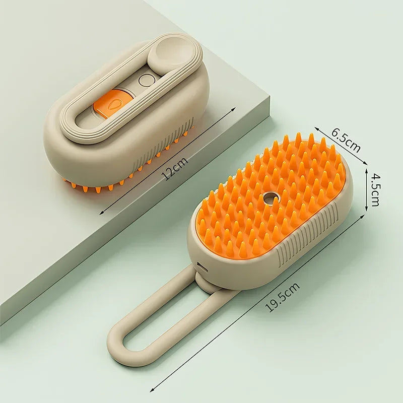 Three In One Electric Cat And Dog Grooming Brush Steam