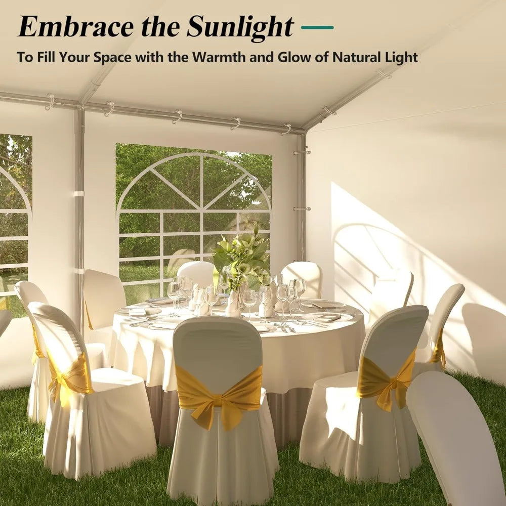 Heavy Duty Party Tent Outdoor Gazebo Canopy With Removable Sidewalls
