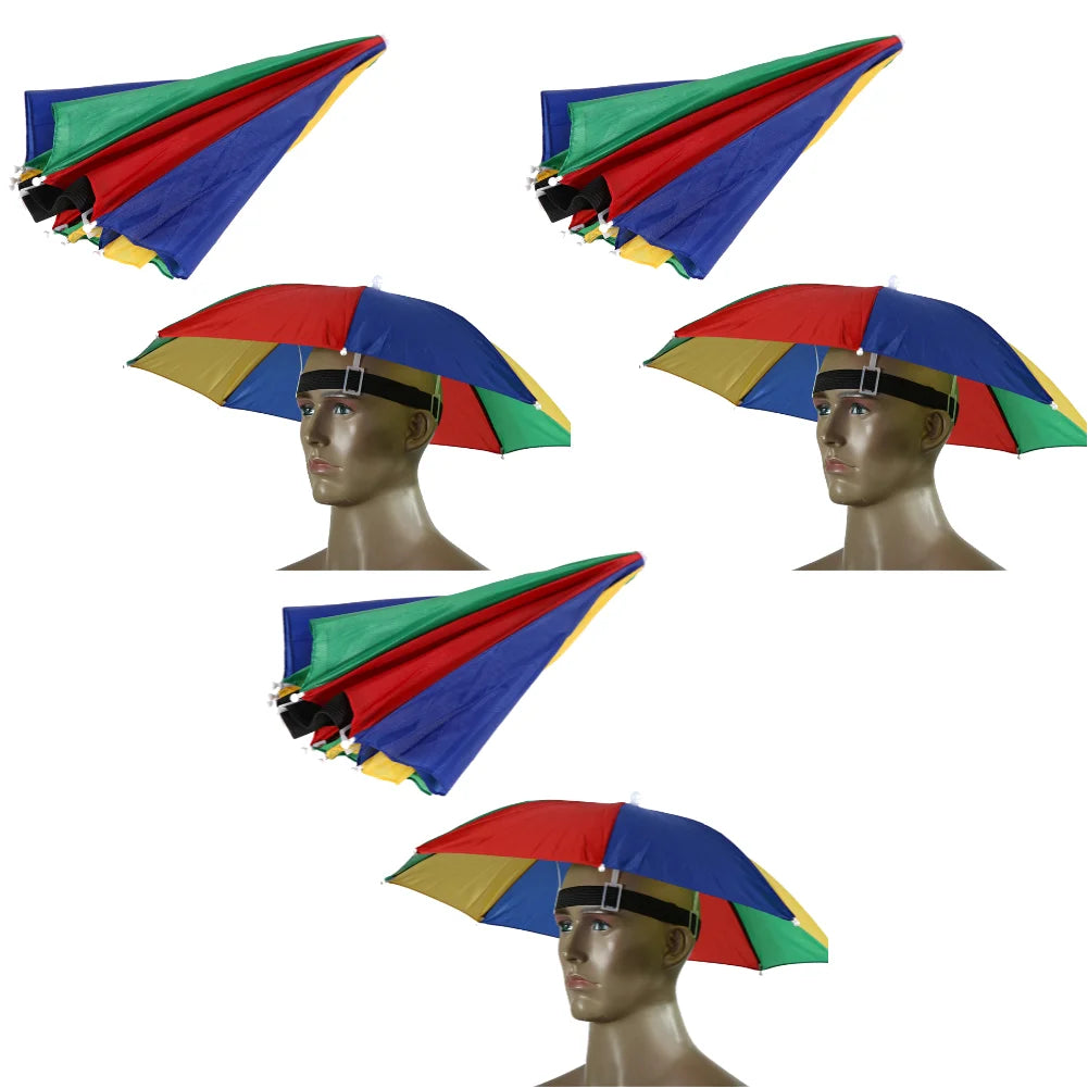 APWIKOGER Foldable Waterproof Outdoor Umbrella Hat For Camping