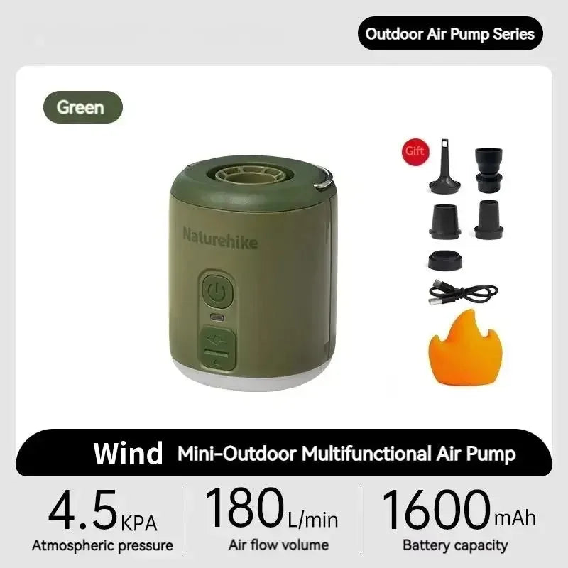 Naturehike Portable Air Pump For Inflatable Mats And Camping