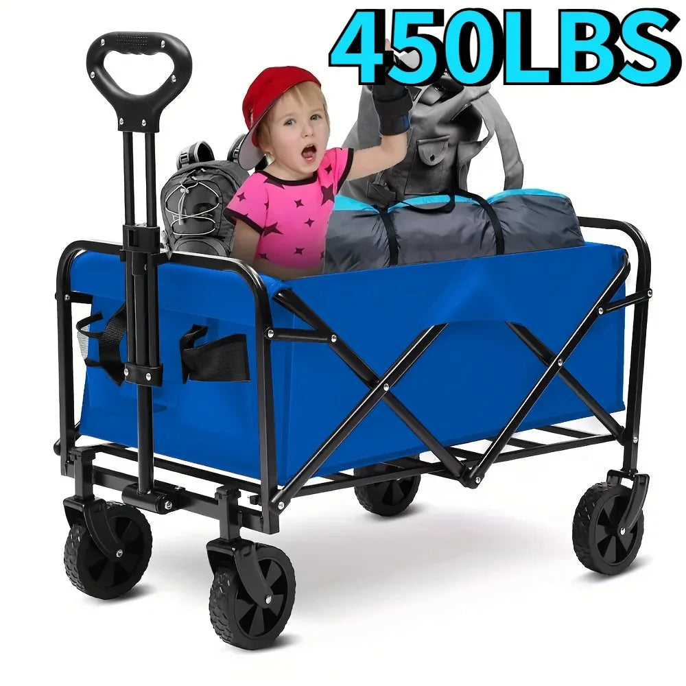 Wagon Cart Foldable Heavy Duty Utility Cart For Groceries