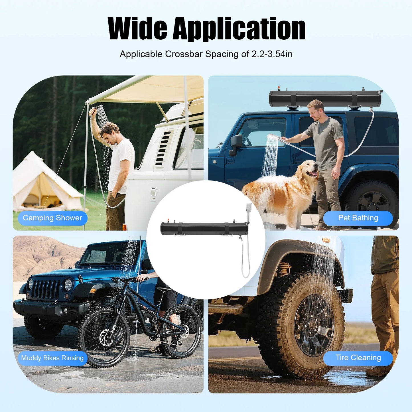 Portable Water Tank For Camping Roof Rack Shower Outdoor