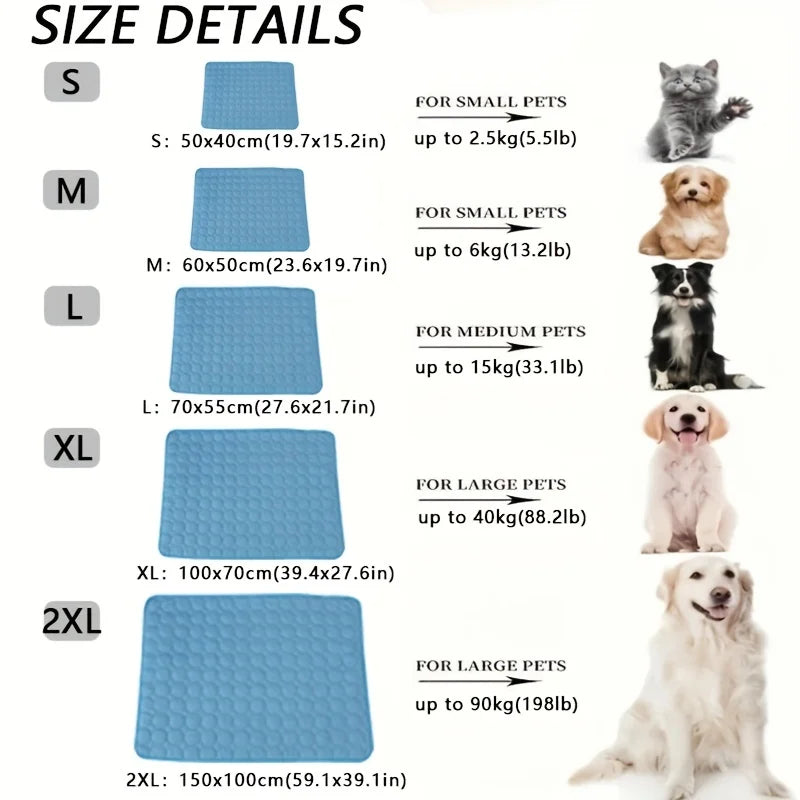 BeiYu Pet Dog Cooling Mat Self Cooling Pad For Dogs