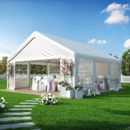 Heavy Duty Party Tent Outdoor Gazebo Canopy With Removable Sidewalls