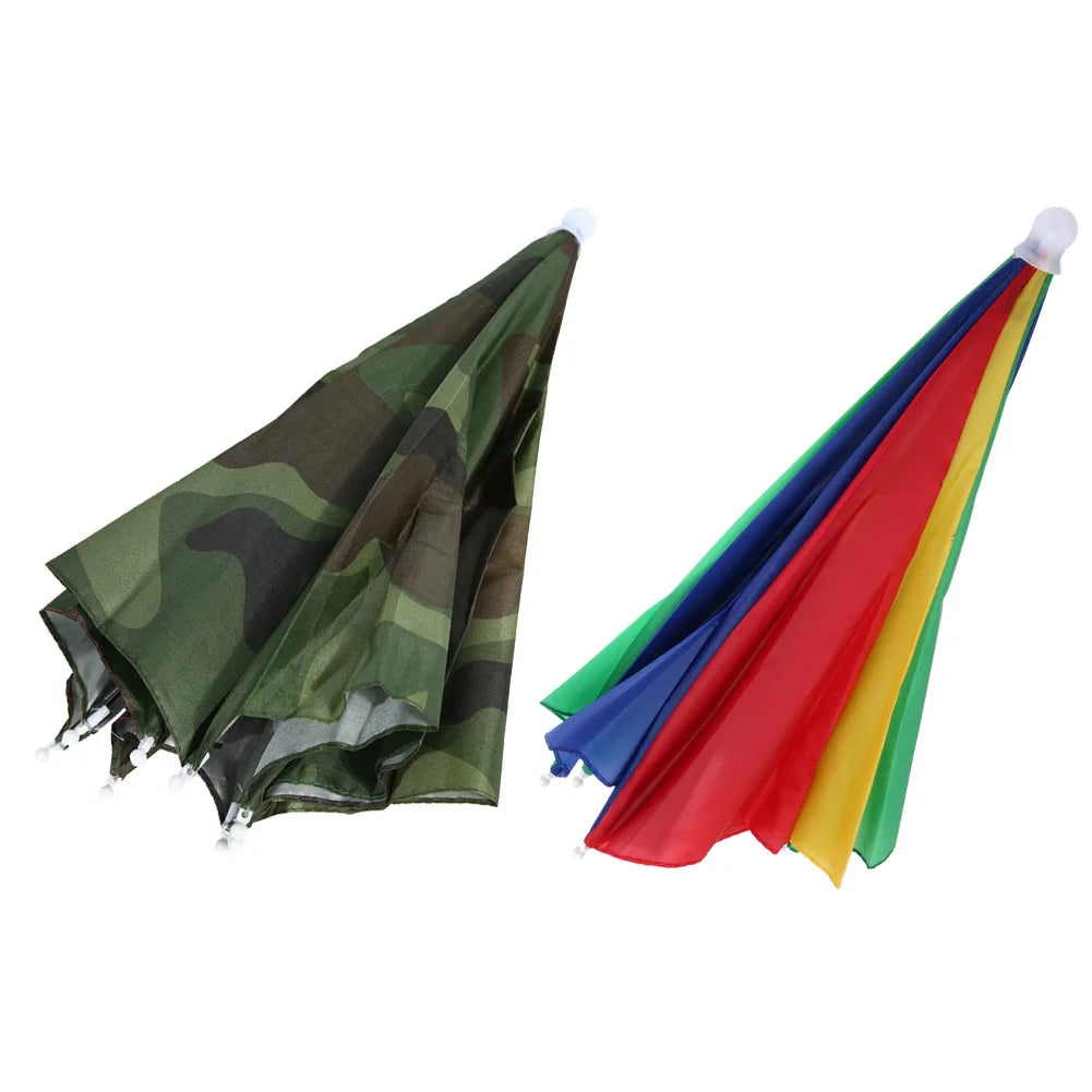 APWIKOGER Foldable Waterproof Outdoor Umbrella Hat For Camping