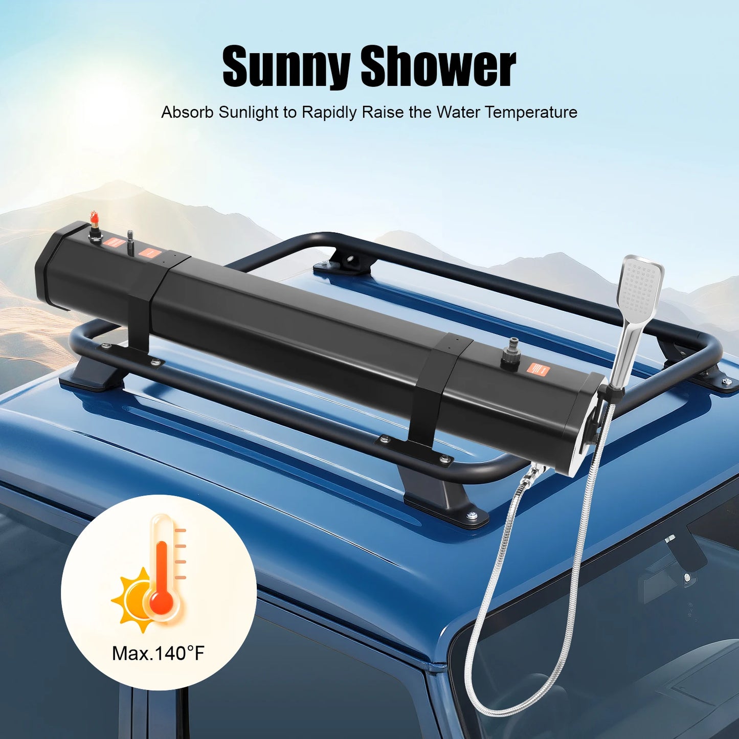 Portable Water Tank For Camping Roof Rack Shower Outdoor