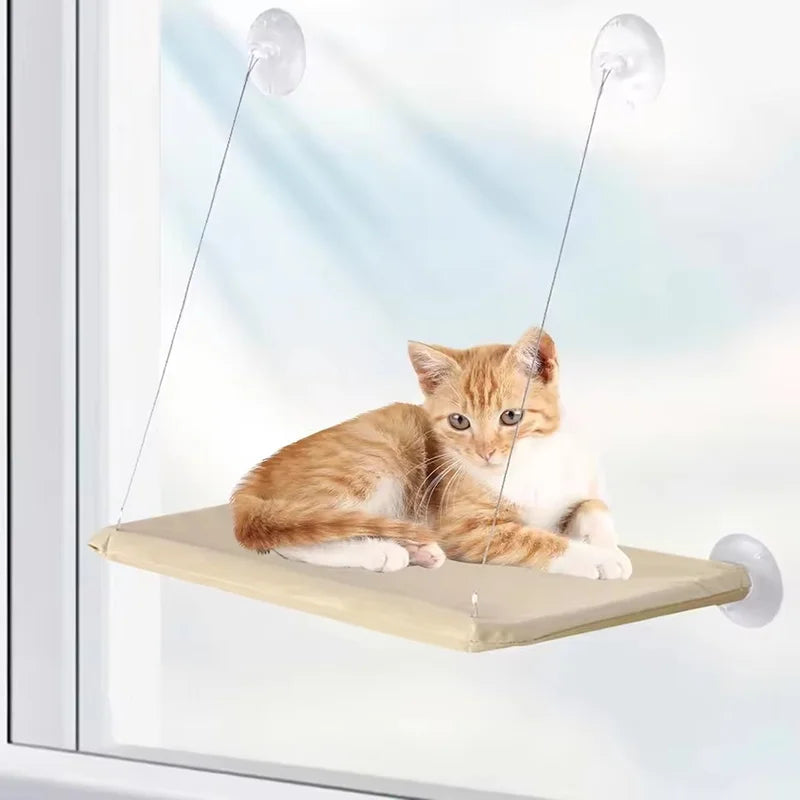 Ultra Soft Cat Window Hammock Bed Secure Mounting Space Saving Perch
