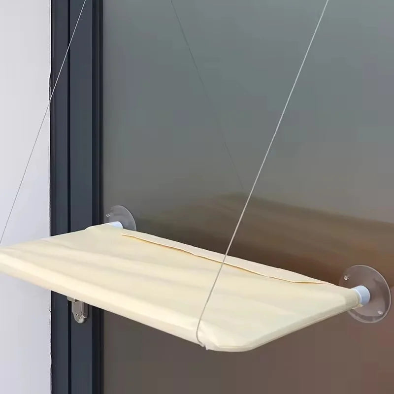 Ultra Soft Cat Window Hammock Bed Secure Mounting Space Saving Perch
