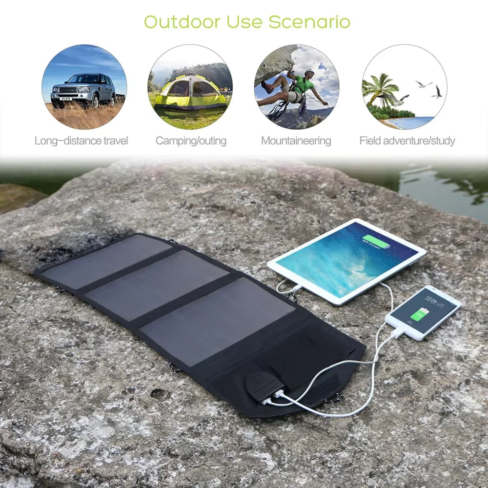 ALLPOWERS Waterproof Foldable Solar Panel 21W Portable Charger