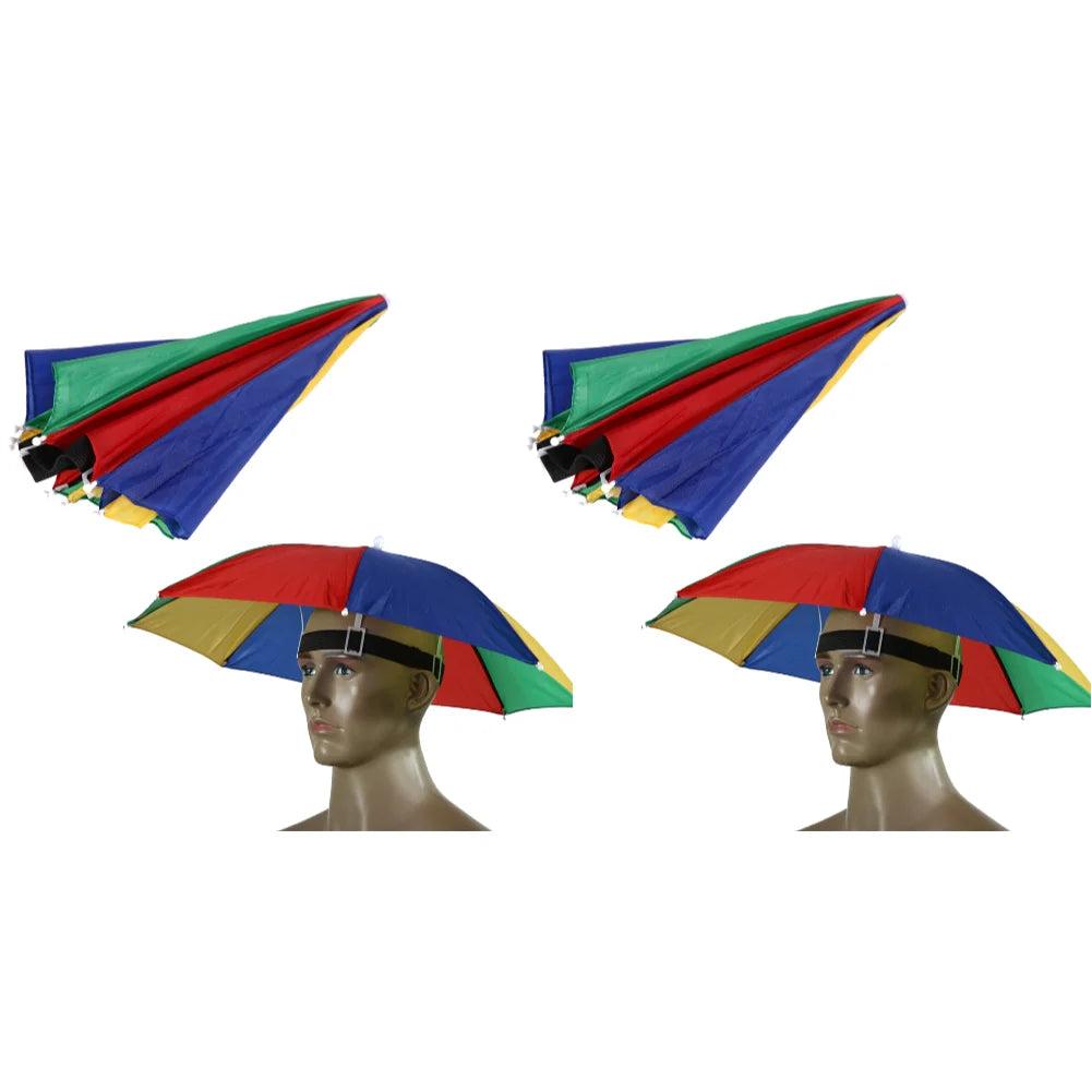 APWIKOGER Foldable Waterproof Outdoor Umbrella Hat For Camping