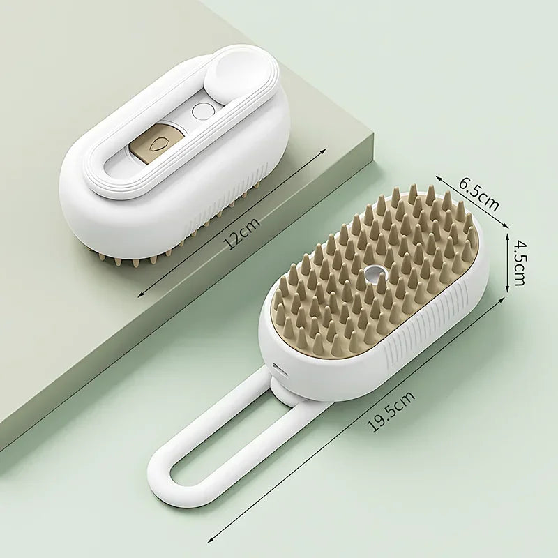 Three In One Electric Cat And Dog Grooming Brush Steam