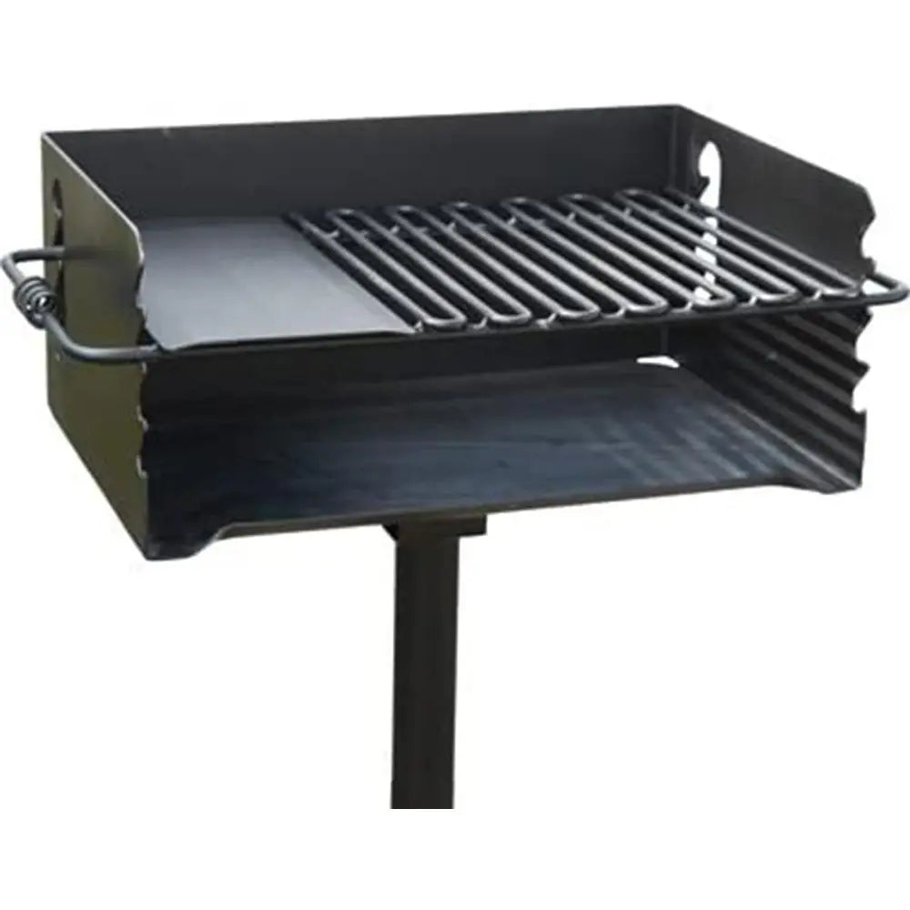 Heavy Duty Steel Jumbo BBQ Charcoal Grill With 360 Degree Rotating Grill