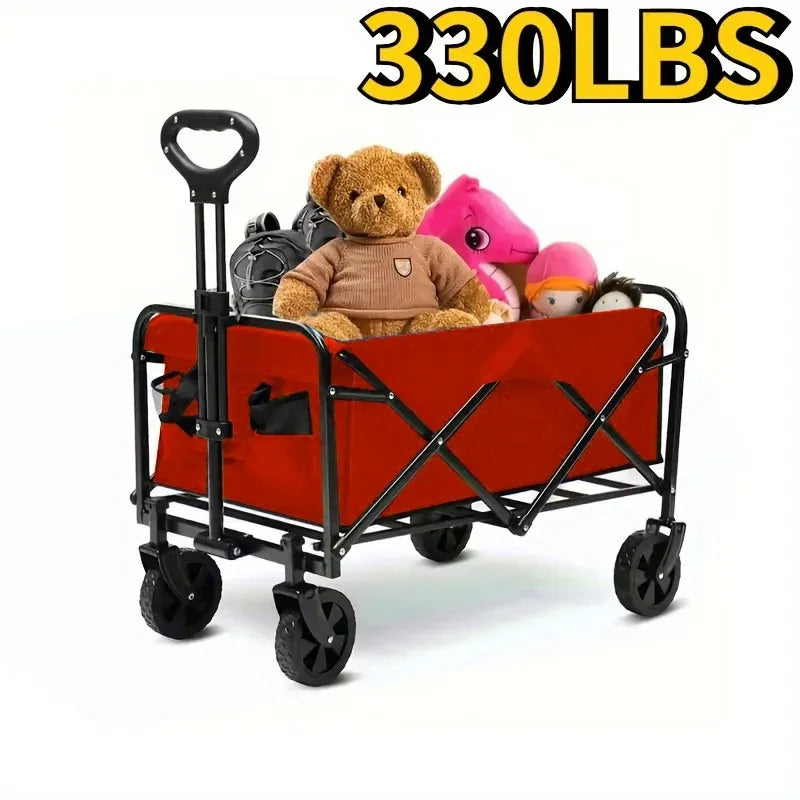 Wagon Cart Foldable Heavy Duty Utility Cart For Groceries