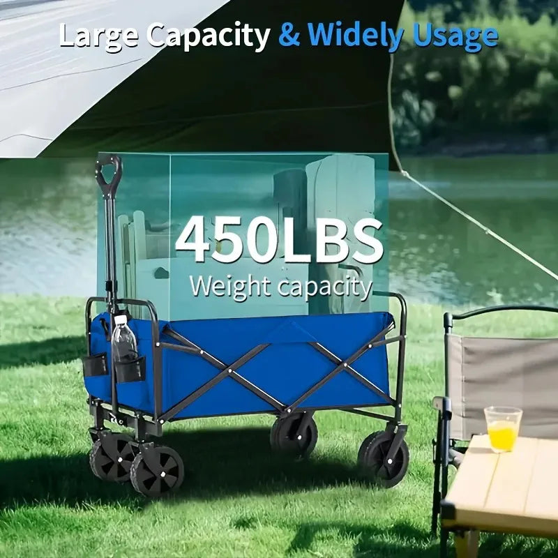 Wagon Cart Foldable Heavy Duty Utility Cart For Groceries