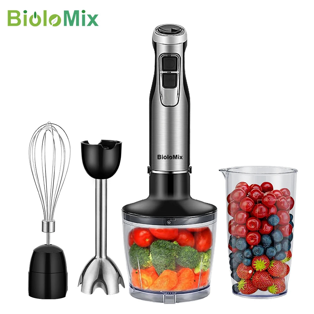 Biolomix 4 In 1 1200W Immersion Hand Blender With Chopper
