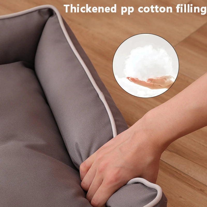 Square Dog Bed Sofa Style Waterproof Cushion For Pets