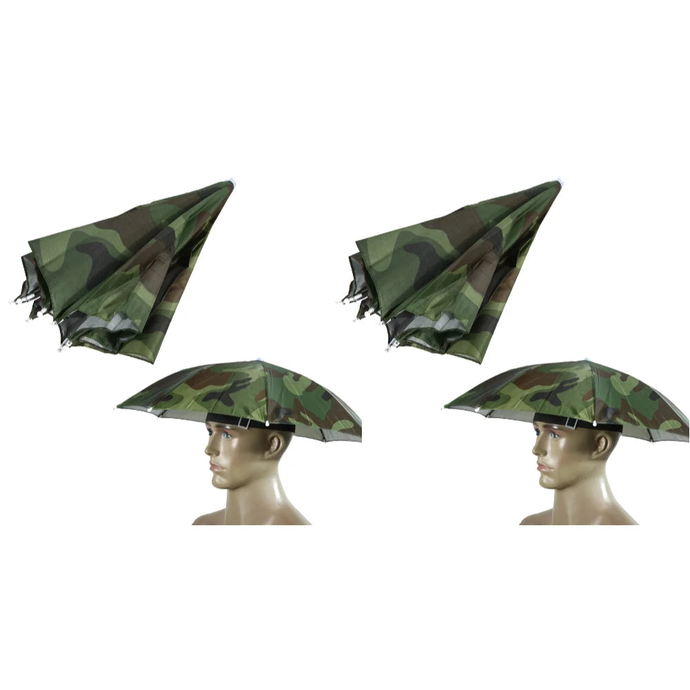 APWIKOGER Foldable Waterproof Outdoor Umbrella Hat For Camping