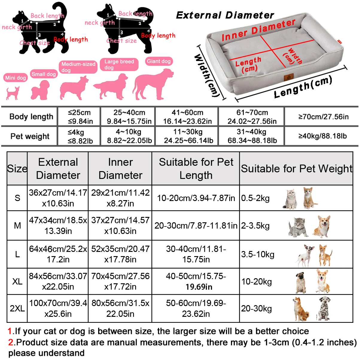 Square Dog Bed Sofa Style Waterproof Cushion For Pets