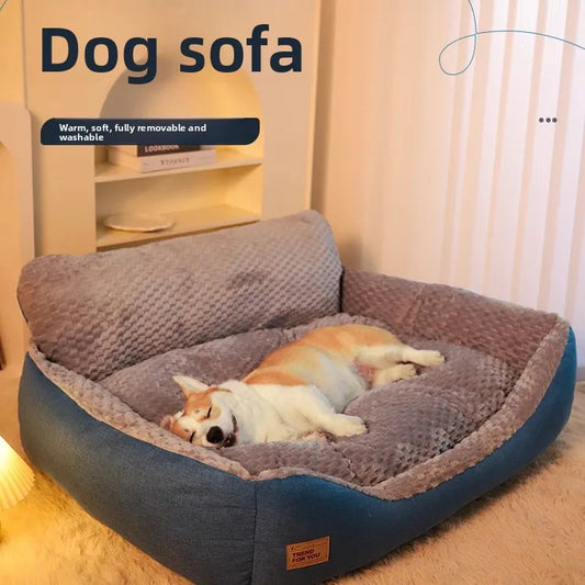 Durable Dog Bed Nest, Washable, Bite-Resistant, All-Season Comfort