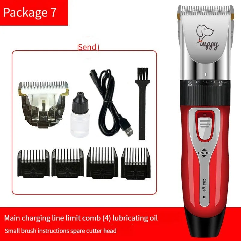 Cordless Dog Hair Clipper Kit Trimmer With Ceramic Blade