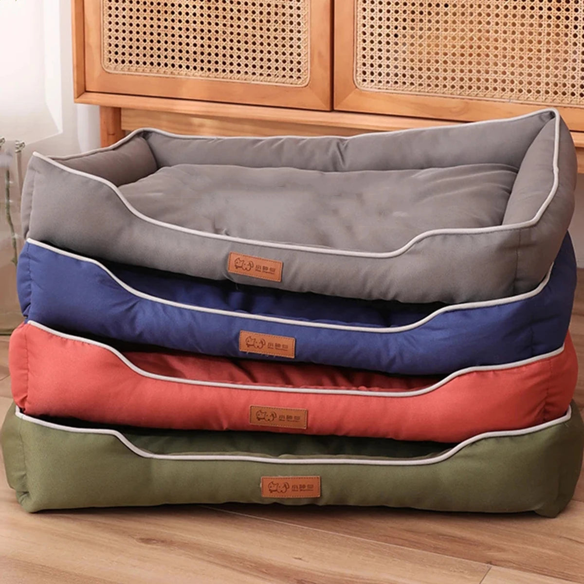 Square Dog Bed Sofa Style Waterproof Cushion For Pets