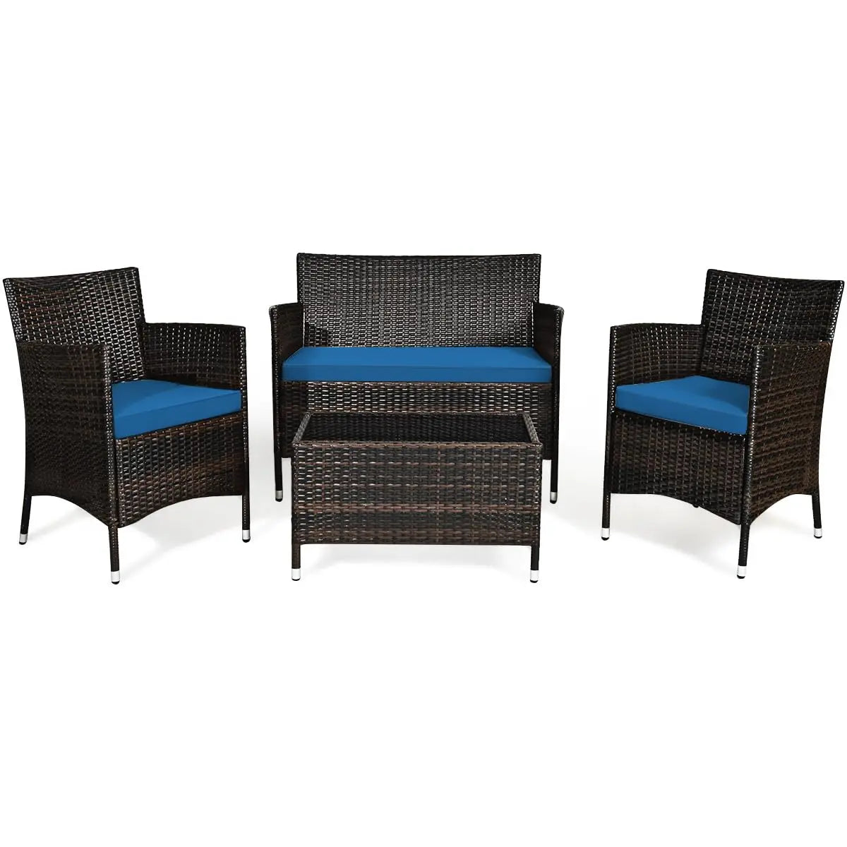 XIAOLANG 4-Piece Rattan Patio Set For Outdoor Comfort