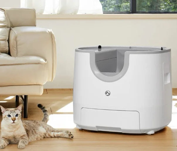 Furoomate Automatic Self-Cleaning Cat Litter Box For Easy Cleanup