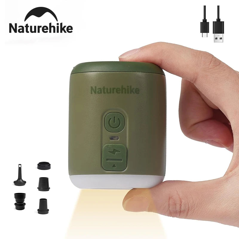 Naturehike Portable Air Pump For Inflatable Mats And Camping