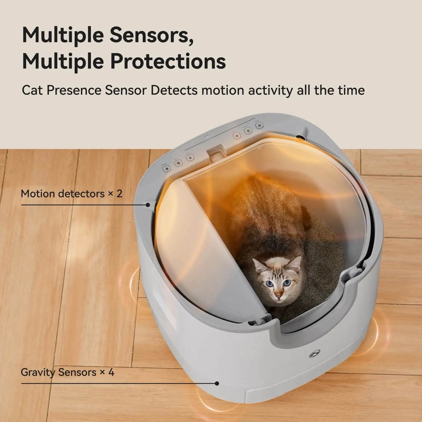 Furoomate Automatic Self-Cleaning Cat Litter Box For Easy Cleanup