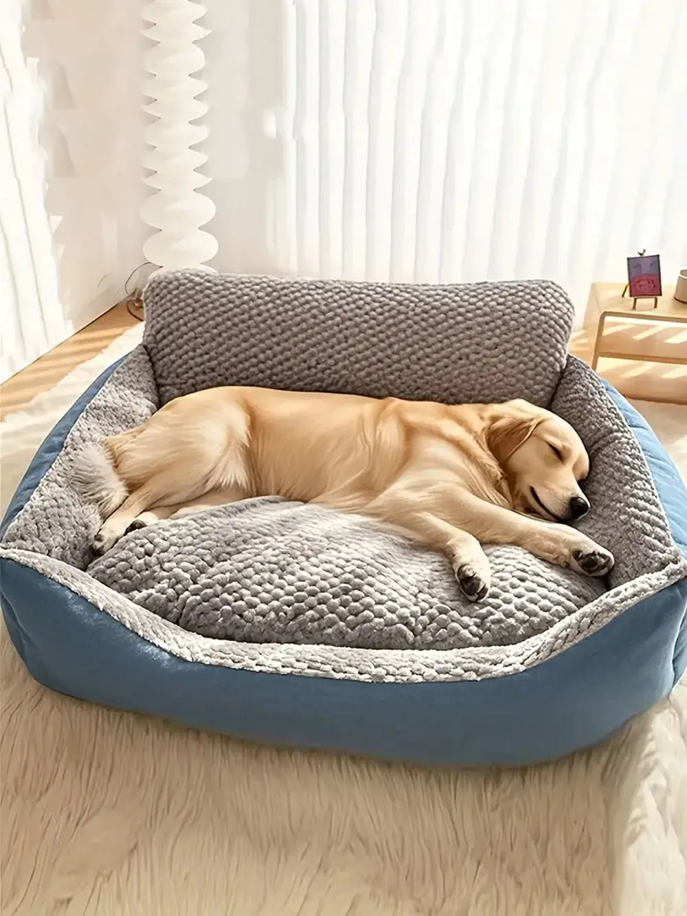 Durable Dog Bed Nest, Washable, Bite-Resistant, All-Season Comfort