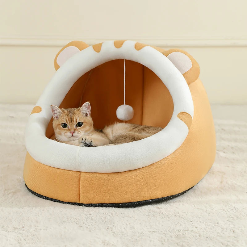 Cozy Cat Bed Warm Cave Cushioning for Cats and Dogs