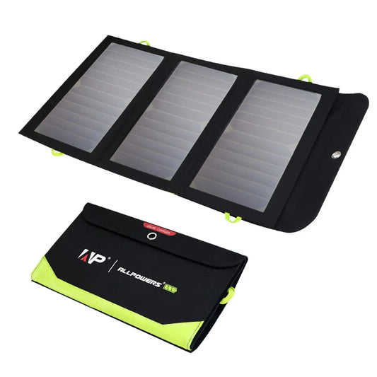 ALLPOWERS Waterproof Foldable Solar Panel 21W Portable Charger