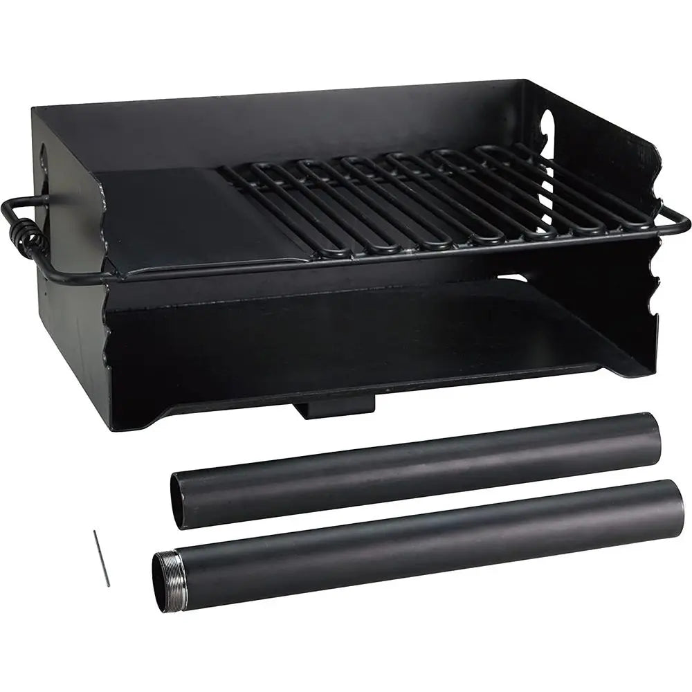 Heavy Duty Steel Jumbo BBQ Charcoal Grill With 360 Degree Rotating Grill