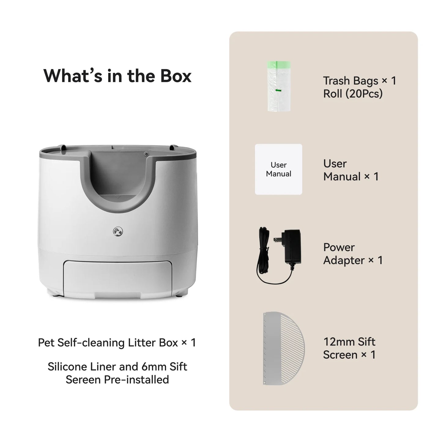 Furoomate Automatic Self-Cleaning Cat Litter Box For Easy Cleanup