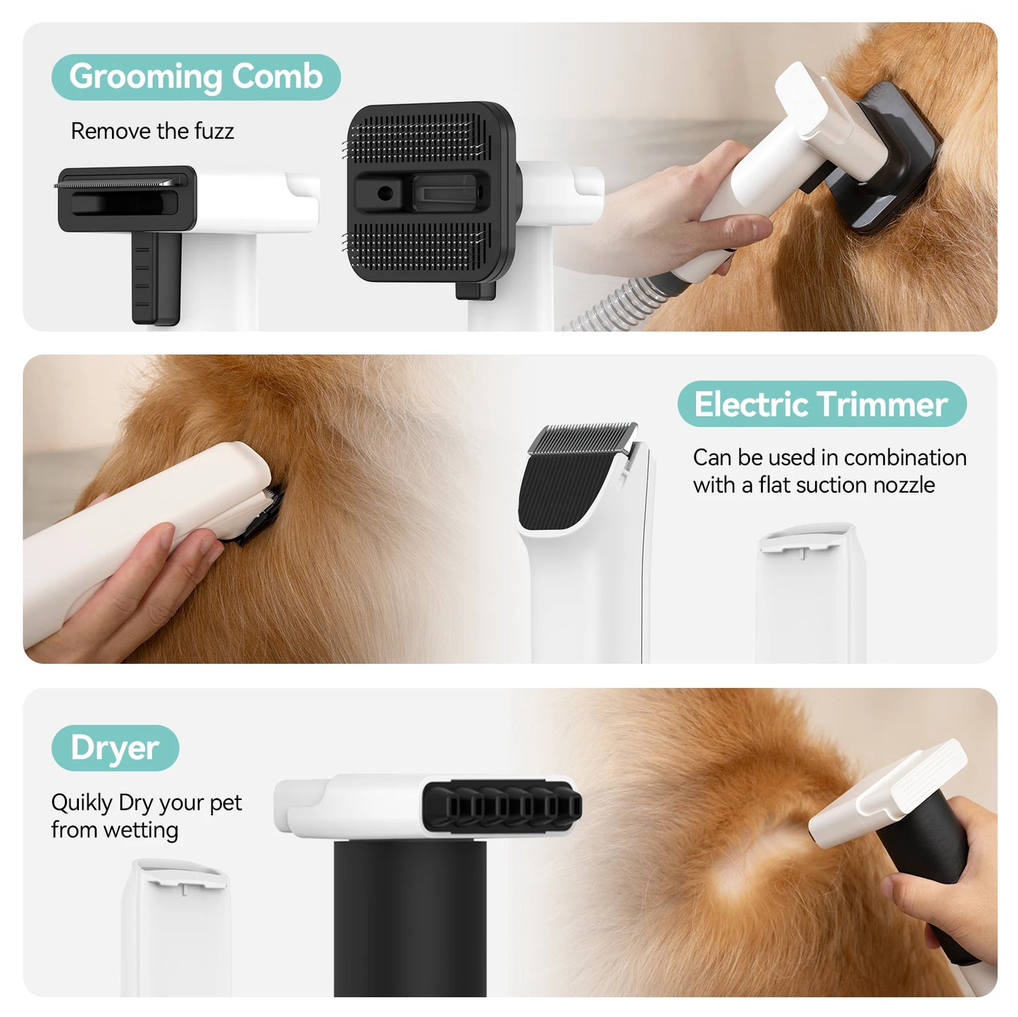 P1 Premium All In One Grooming Vacuum And Hair Dryer