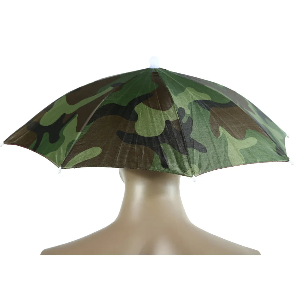 APWIKOGER Foldable Waterproof Outdoor Umbrella Hat For Camping