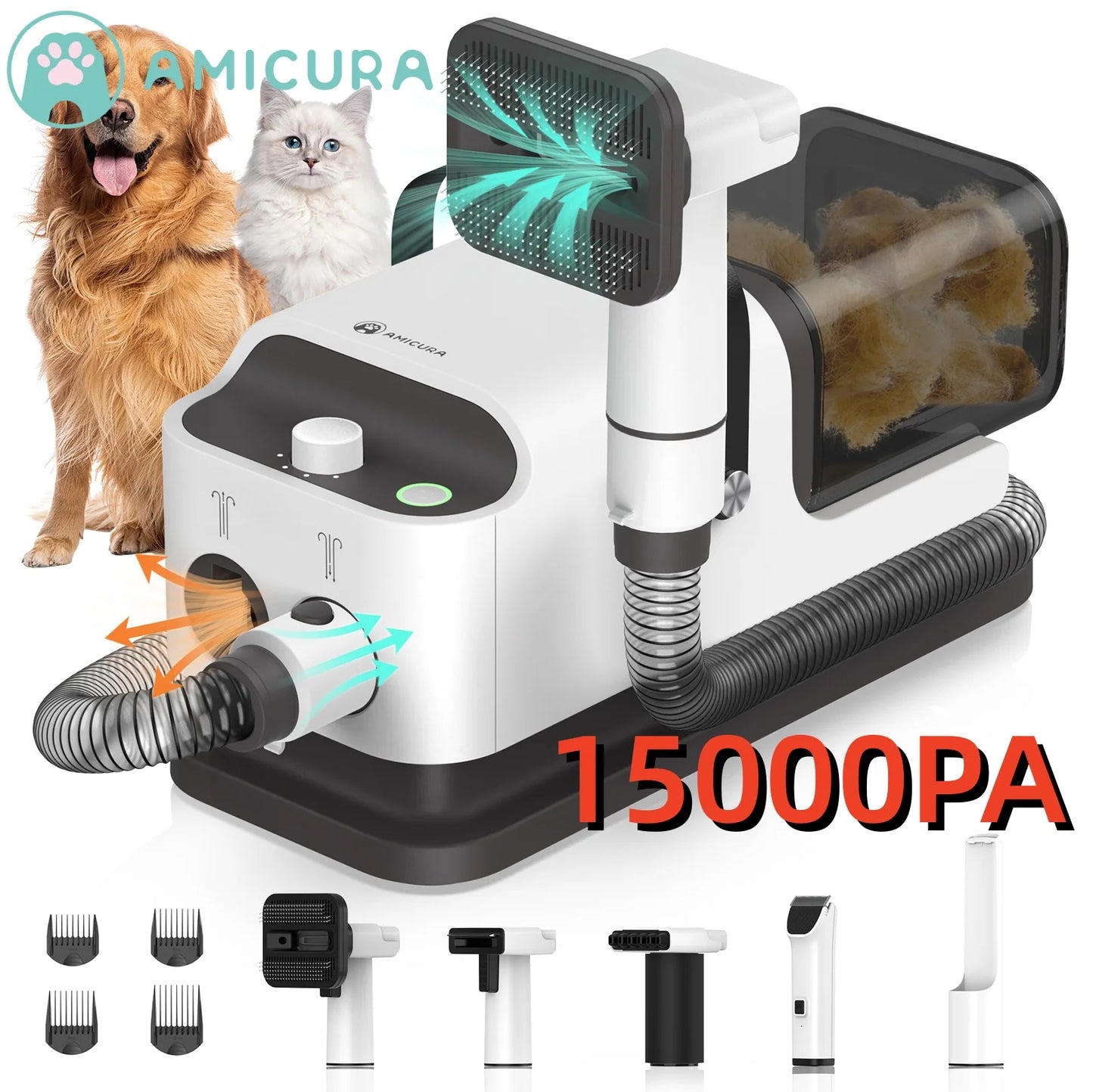 P1 Premium All In One Grooming Vacuum And Hair Dryer