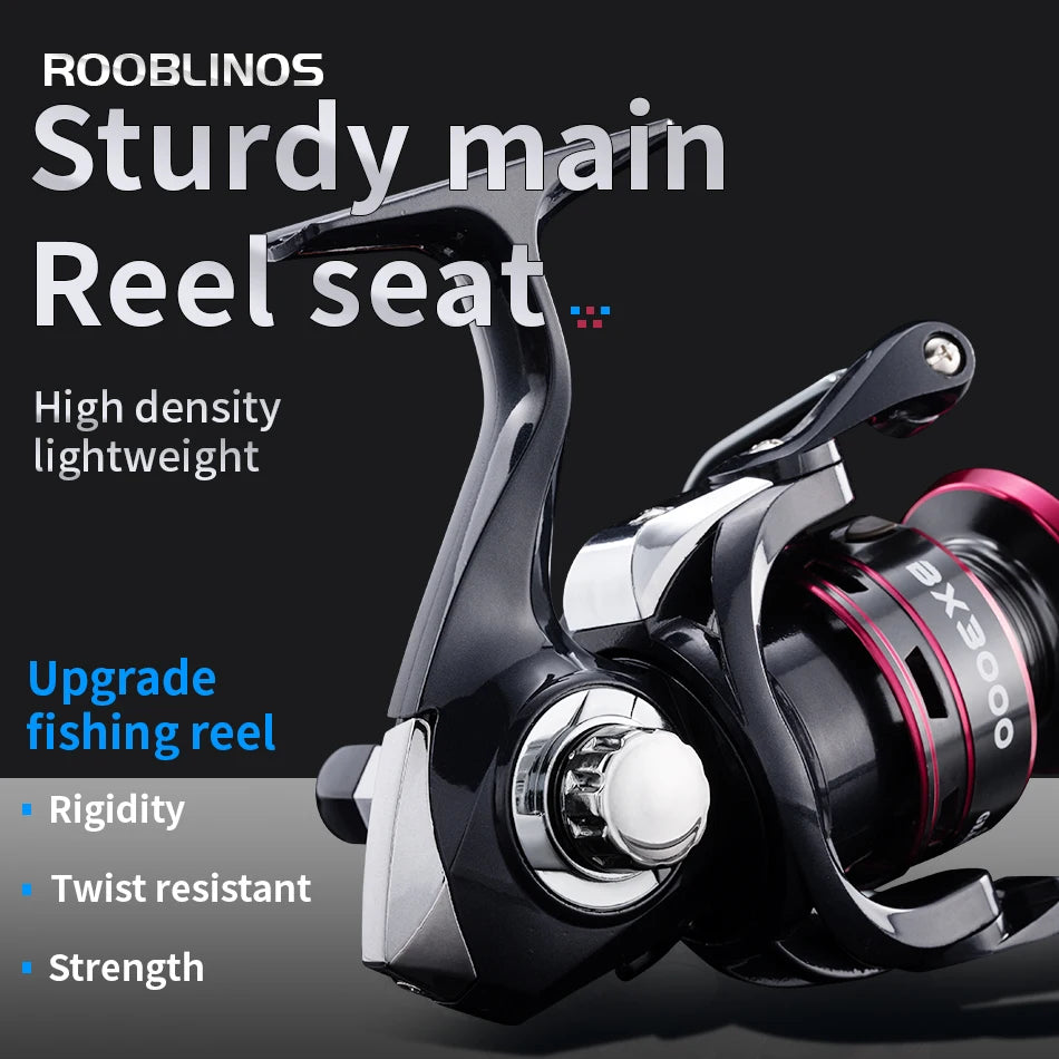 Rooblinos BX Super Light Spinning Reel 8kg Drag 5.2 To 1 Gear