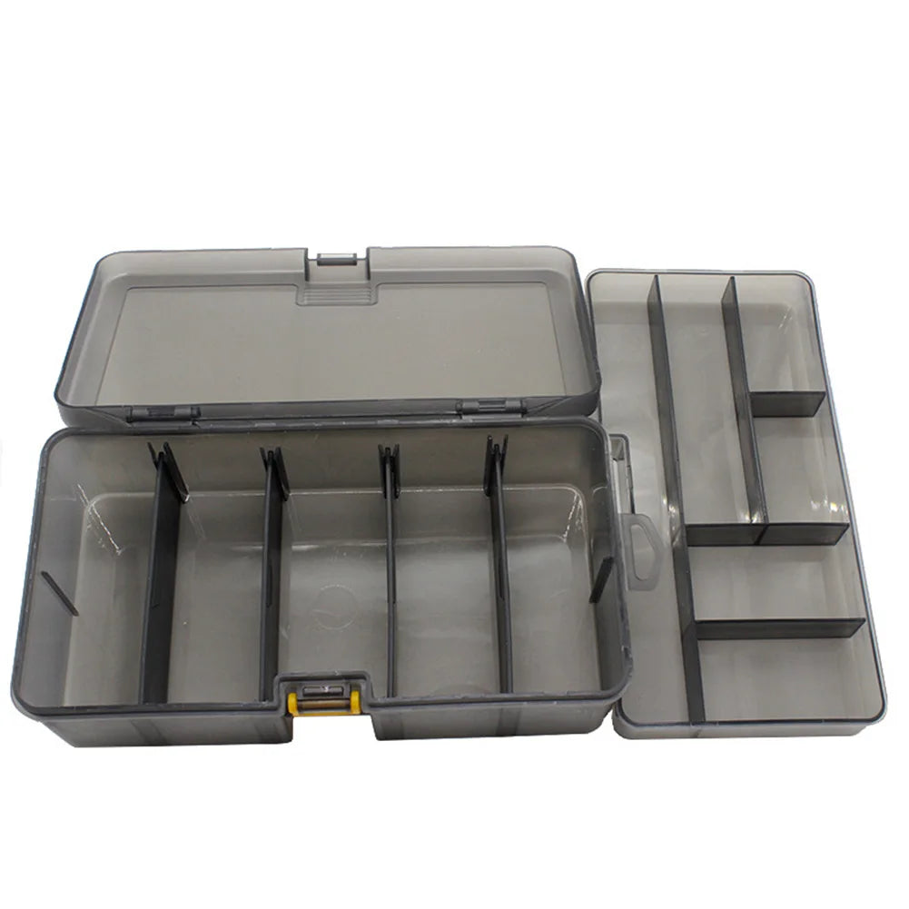 Portable Plastic Fishing Tackle Box With Lure Storage